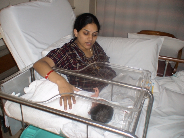 Mummy & I having a very important discussion...