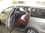 my first trip in Daddy's car.. niicee!!:)